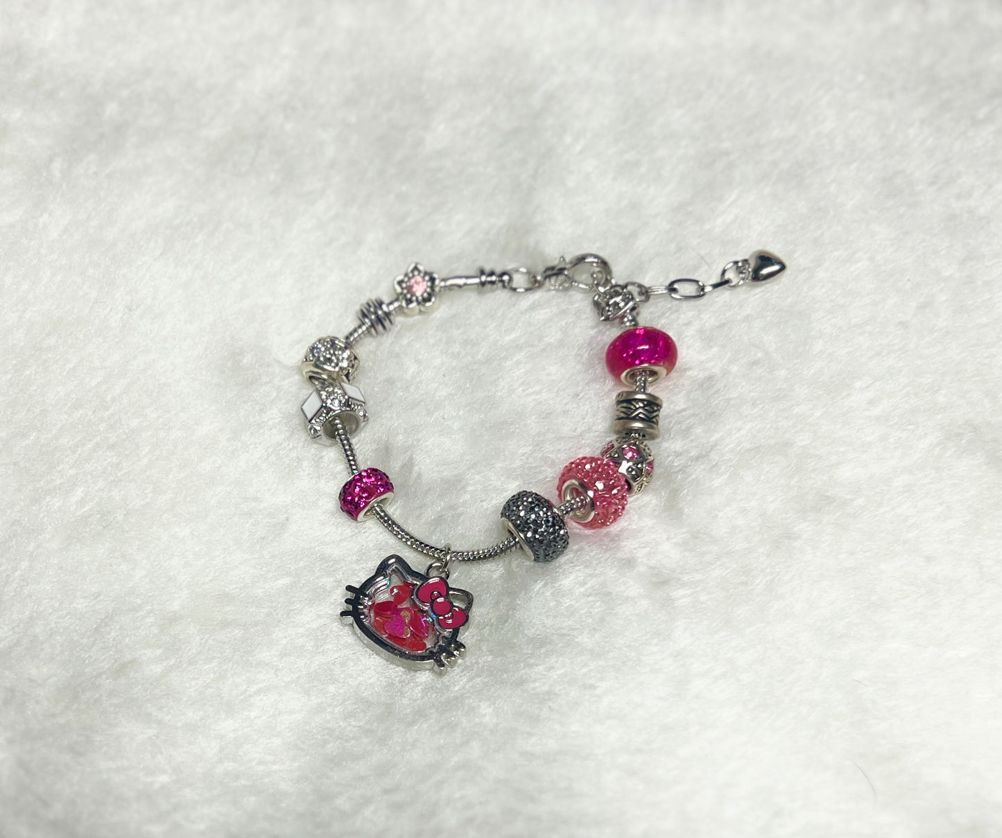 Silver Hello Kitty Charm Bracelet